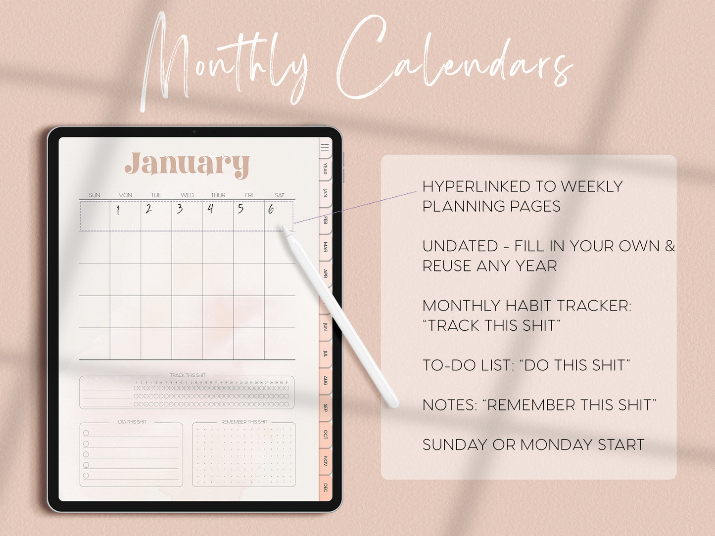 F*ck This Week Vulgar Undated Weekly Planner